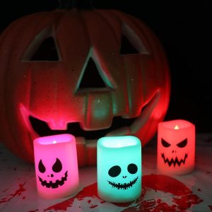 Flammenlose LED-Kerze für Halloween