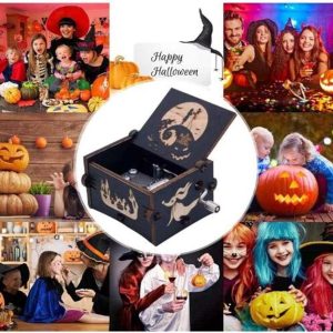 جعبه موسیقی چوبی هالووین
