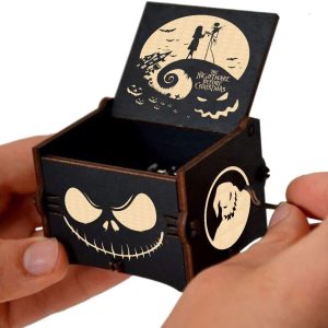 جعبه موسیقی چوبی هالووین